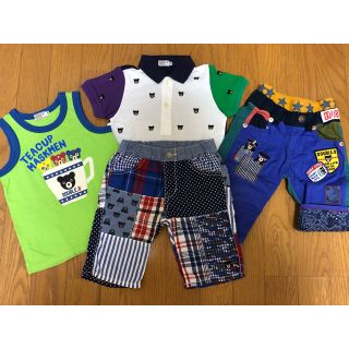 ミキハウス(mikihouse)の☆やっちん様専用☆ダブルビー ポロシャツ 、パンツ2点、タンクトップ（100）(パンツ/スパッツ)