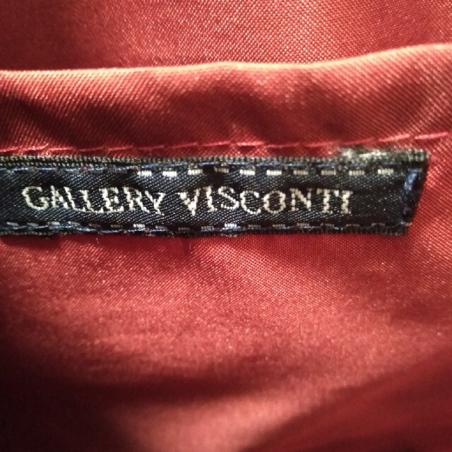 GALLERY VISCONTI(ギャラリービスコンティ)のGALLERY VISCONTI バッグリボンブラックベージュ レディースのバッグ(トートバッグ)の商品写真