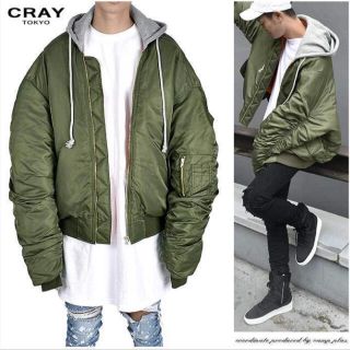 オフホワイト(OFF-WHITE)のcray tokyo ma-1 フライトジャケット　vetements (フライトジャケット)