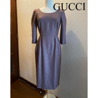 グッチ(Gucci)のGUCCI 上品なスタイル カシミヤ混 ワンピース(ロングワンピース/マキシワンピース)