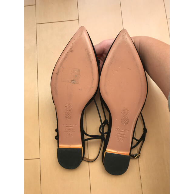 DEUXIEME CLASSE(ドゥーズィエムクラス)の【※売約済み※】Aquazzura アクアズーラ　ブラック　37ハーフ レディースの靴/シューズ(ハイヒール/パンプス)の商品写真