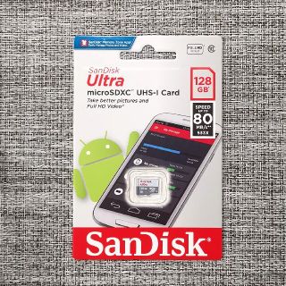 サンディスク(SanDisk)のサンディスク製microSDXC 128GB 新品 マイクロ SDカード(PC周辺機器)