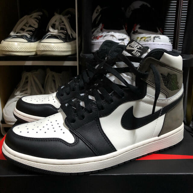NIKE AIR JORDAN1 Dark Mocha ダークモカ 27センチ - スニーカー