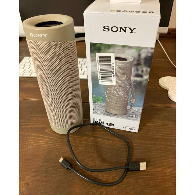 スピーカーSONYのBluetoothスピーカー(ベージュ)