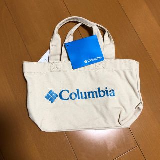 コロンビア(Columbia)のコロンビア　ミニトート新品　人気LOGOブルーです。(トートバッグ)