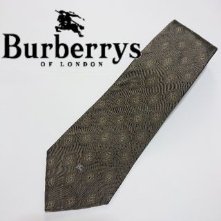 バーバリー(BURBERRY)のBurberrys' 総柄ネクタイ ワンポイント ブラウン(ネクタイ)