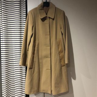 値下げ　marimekko ロングコート イエロー　34