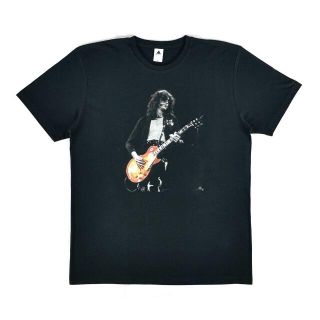 新品 韓国ファッション ジミーペイジ GIBSON レスポール 黒 Tシャツ(Tシャツ/カットソー(半袖/袖なし))