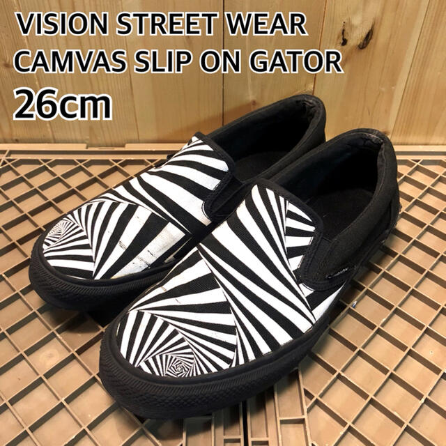 VISION STREET WEAR(ヴィジョン ストリート ウェア)のVISION STREET WEAR CANVAS SLIP ON GATOR メンズの靴/シューズ(スニーカー)の商品写真