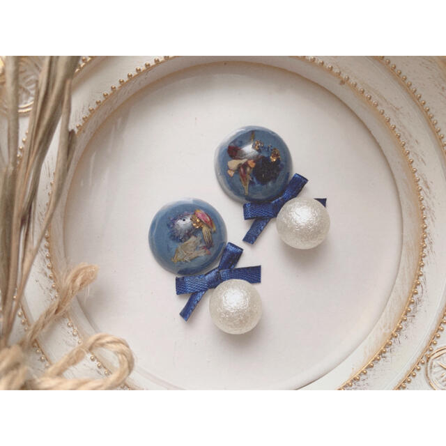 ꫛꫀꪝ✧‧˚💙 ハンドメイドのアクセサリー(ピアス)の商品写真