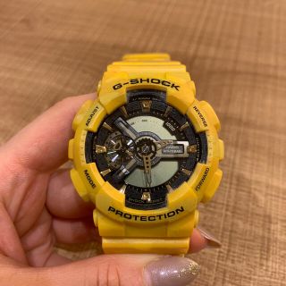 カシオ(CASIO)のCASIO G-SHOCK  黄色　迷彩(腕時計(デジタル))