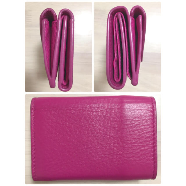 Balenciaga(バレンシアガ)のバレンシアガ　ペーパーミニウォレット　三つ折り財布　ピンク レディースのファッション小物(財布)の商品写真