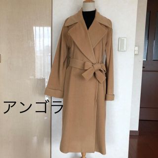 メルローズ(MELROSE)のLA BREA 襟2wayアンゴラロングコート(ロングコート)