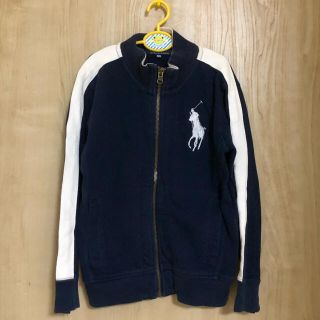 ポロラルフローレン(POLO RALPH LAUREN)の本物ラルフローレンの紺系ビックポニーのパーカージャケット　120程度 (ジャケット/上着)