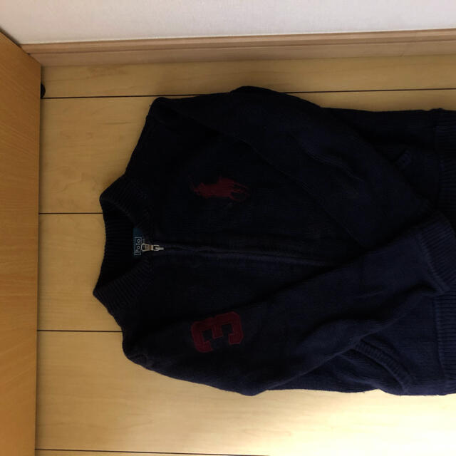 POLO RALPH LAUREN(ポロラルフローレン)の本物ラルフローレンの紺ビックポニーのセーター　6のため120程度  キッズ/ベビー/マタニティのキッズ服男の子用(90cm~)(ジャケット/上着)の商品写真