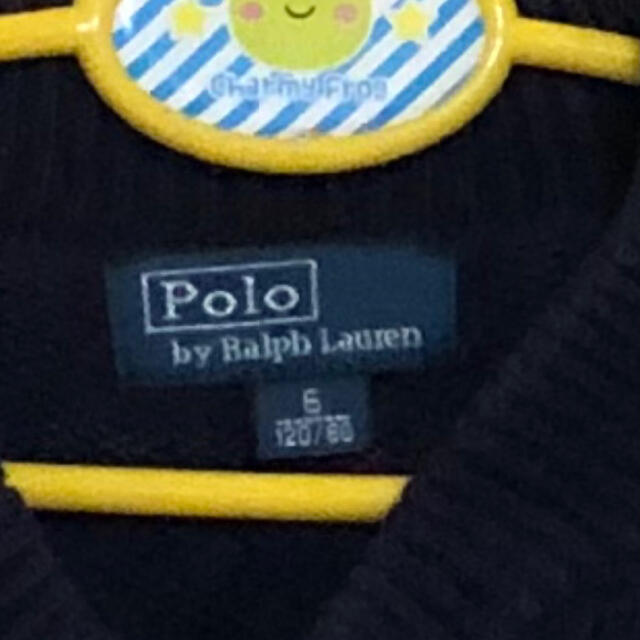 POLO RALPH LAUREN(ポロラルフローレン)の本物ラルフローレンの紺ビックポニーのセーター　6のため120程度  キッズ/ベビー/マタニティのキッズ服男の子用(90cm~)(ジャケット/上着)の商品写真