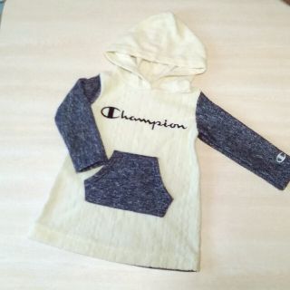 チャンピオン(Champion)の【なべ様専用♪】Champion♥パーカー ワンピース ニット ケーブル 裏起毛(ワンピース)