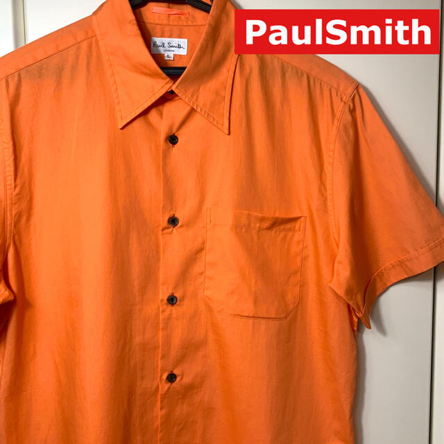 Paul Smith(ポールスミス)のポールスミス　シャツ　半袖　オレンジ　PaulSmith メンズのトップス(シャツ)の商品写真