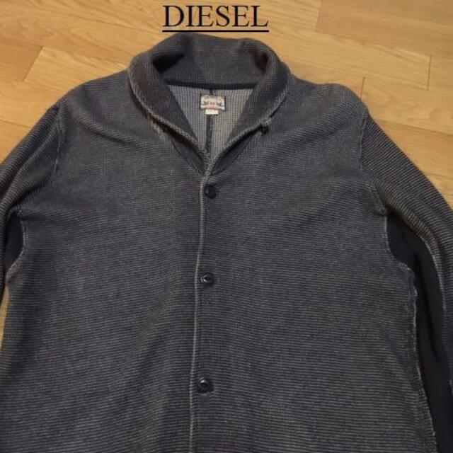 DIESEL(ディーゼル)のDIESEL-Co.ディーゼル★メンズお洒落褪せ感ワッフルカーディガン メンズのトップス(カーディガン)の商品写真