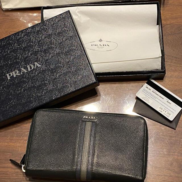 PRADA - PRADA ダブルジップラウンドファスナー長財布の通販 by