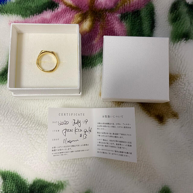 paso jewelry パソ リング k12 ゴールド メンズのアクセサリー(リング(指輪))の商品写真