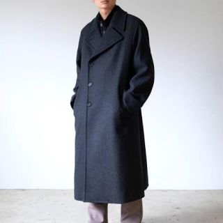 オーラリー　LIGHT MELTON DOUBLE-BREASTED COAT