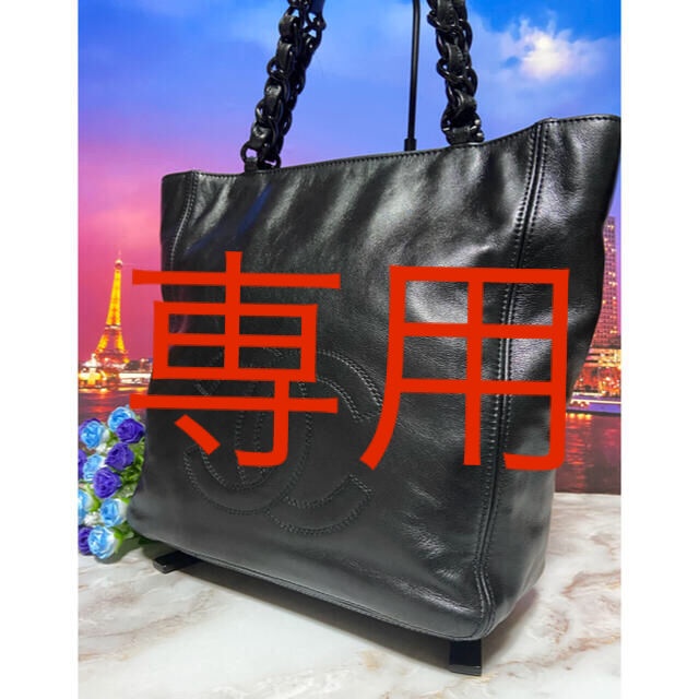 CHANEL(シャネル)のCHANEL シャネル【正規品】美品　バッグ　デカココ　チェーン レディースのバッグ(トートバッグ)の商品写真