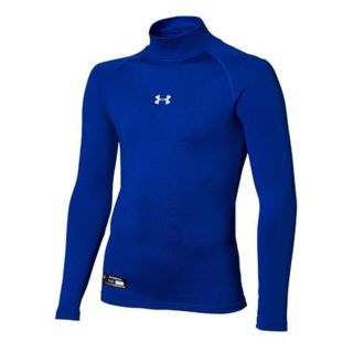 アンダーアーマー(UNDER ARMOUR)のアンダーアーマー 長袖 モック 130 青 ブルー 野球 新品(ウェア)