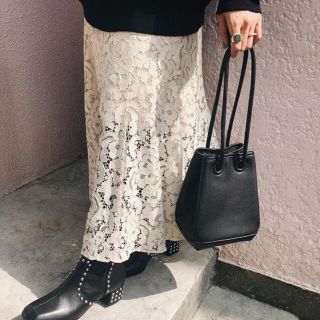 マウジー(moussy)のmoussy LACE LONG SKIRT レースロングスカート　マウジー(ロングスカート)