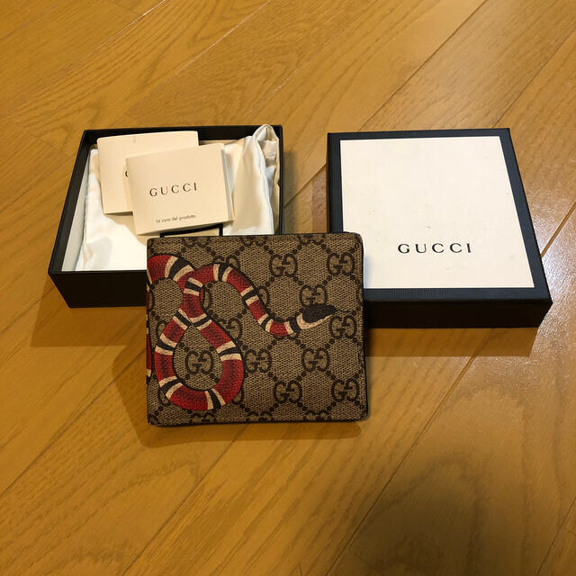 GUCCI 折りたたみ財布 スネーク GUCCI 折りたたみ財布 スネーク