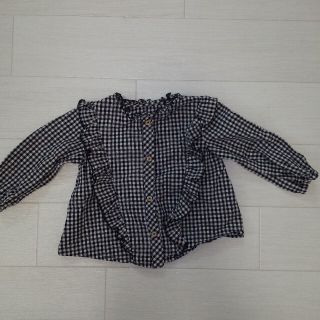 ザラキッズ(ZARA KIDS)のZARAギンガムチェックシャツ(シャツ/カットソー)