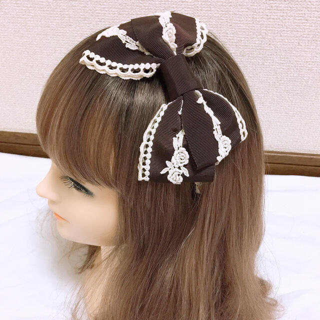 BABY,THE STARS SHINE BRIGHT(ベイビーザスターズシャインブライト)のグログランカチューシャ　 レディースのヘアアクセサリー(カチューシャ)の商品写真