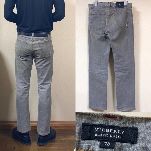 BURBERRY デニム パンツ ノバチェック 再構築 パッチワーク 1