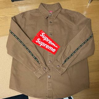 【定価以下】Supreme Logo Taping Work Shirt