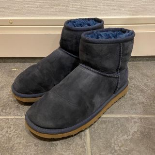 アグ(UGG)のUGG  ショート　ムートンブーツ　23cm ネイビー(ブーツ)