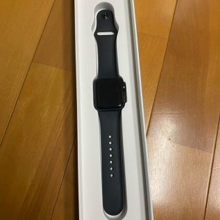 アップルウォッチ(Apple Watch)のapple watch series3 38 mｍ　スペースグレー(腕時計(デジタル))