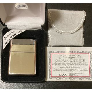 ジッポー(ZIPPO)の純銀アーマージッポ 26モデル (タバコグッズ)