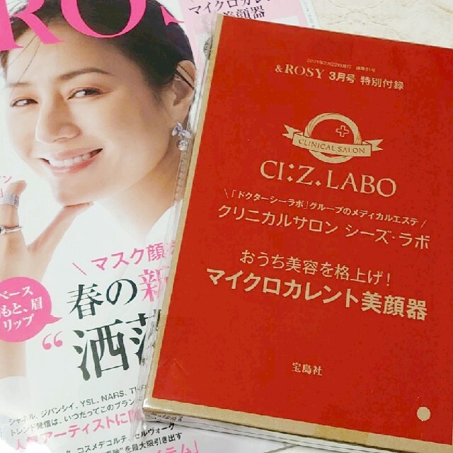 宝島社(タカラジマシャ)の◇付録のみ◇ &ROSY アンドロージー 3月号 付録 マイクロカレント美顔器 コスメ/美容のコスメ/美容 その他(その他)の商品写真