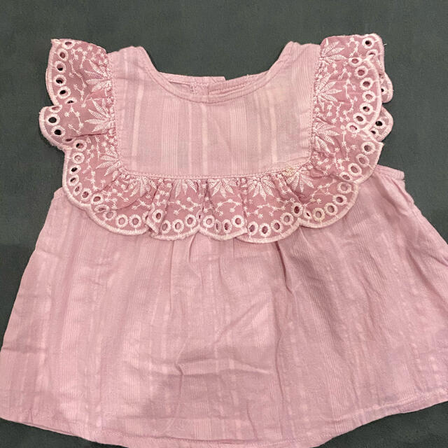 petit main(プティマイン)のpetit mine レースチュニック キッズ/ベビー/マタニティのベビー服(~85cm)(Ｔシャツ)の商品写真