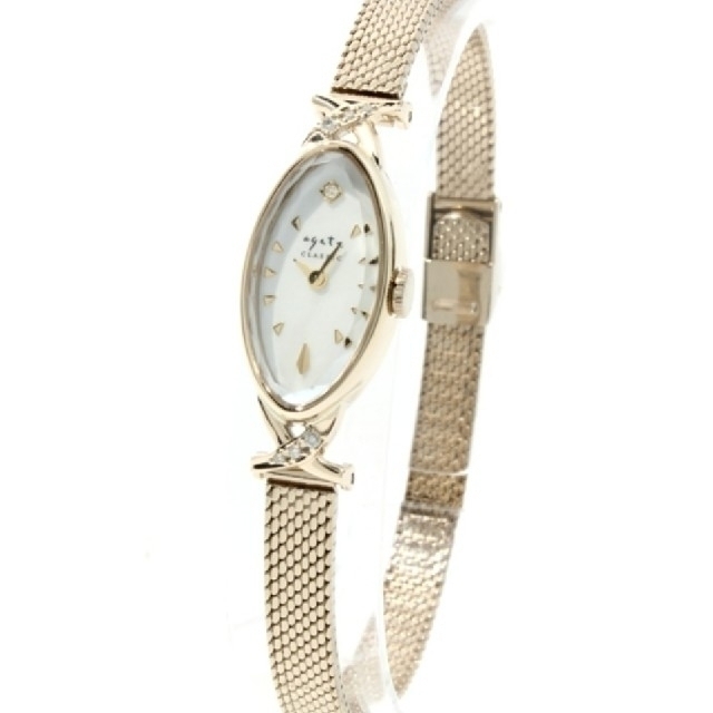 agete(アガット)のアガットオーバルフェイス腕時計 レディースのファッション小物(腕時計)の商品写真