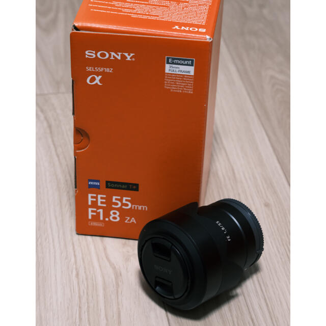 【高額売筋】 フルサイズ用レンズ SONY - SONY FE55mm ZA　ワイド保証残約1年半 F1.8 レンズ(単焦点)