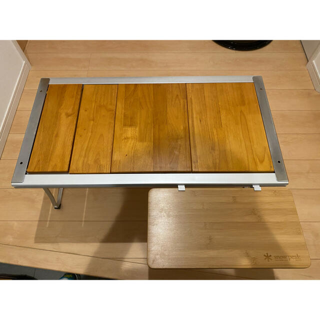 アウトドア テーブル/チェア エントリーIGT・ウッドテーブルW竹・スライドトップハーフ竹セット