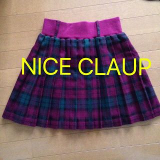 ワンアフターアナザーナイスクラップ(one after another NICE CLAUP)のNICE CLAUPチェックスカート(ひざ丈スカート)