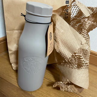 スターバックスコーヒー(Starbucks Coffee)の【新品未使用】ステンレスロゴボトルマットグレージュ473ml(タンブラー)
