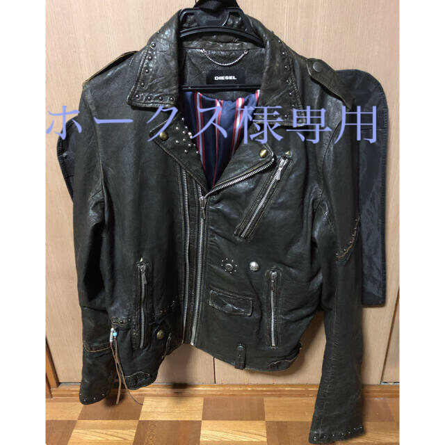 DIESEL(ディーゼル)のDIESELライダースJK 革 メンズのジャケット/アウター(ライダースジャケット)の商品写真