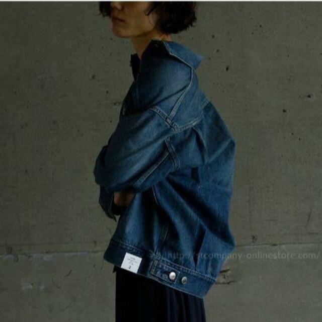 HYKE(ハイク)の2021年3月31日終了＊HYKE DENIM JACKET BIG FIT レディースのジャケット/アウター(Gジャン/デニムジャケット)の商品写真