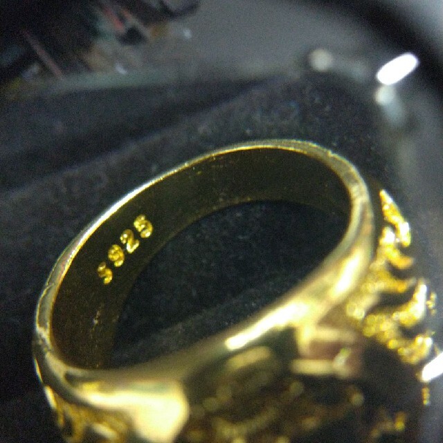 【925刻印入り】アンティーク調メンズリング メンズのアクセサリー(リング(指輪))の商品写真