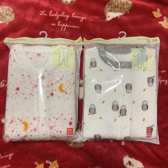 UNIQLO(ユニクロ)のユニクロ BABY衣服 キッズ/ベビー/マタニティのベビー服(~85cm)(ロンパース)の商品写真