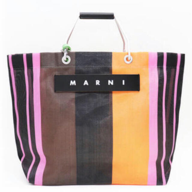 Marni(マルニ)のMARNI ストライプバック ピンク レディースのバッグ(トートバッグ)の商品写真