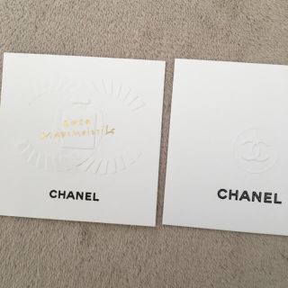 シャネル(CHANEL)のCHANELシャネル ロゴ　ムエット  2枚(ノート/メモ帳/ふせん)